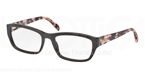 PRADA Eyeglasses PR 18OV DHO1O1 Brown 54MM - Walmart.com