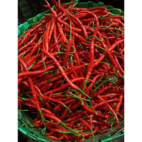 Jual Cabe keriting merah 1 kg cabe kriting merah 1kg murah | Shopee ...