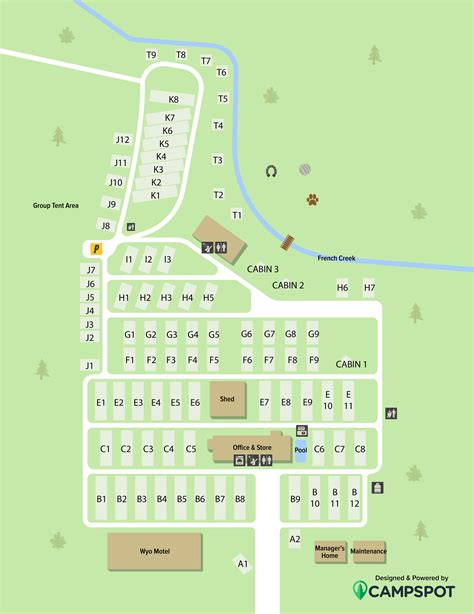 Indian Island Campground Map