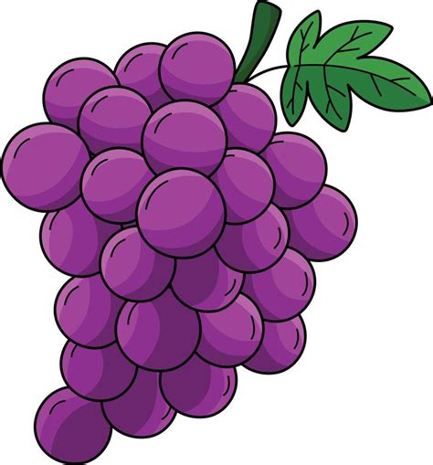 Grapes Fruit Cartoon Colored Clipart Illustration 21964649 Vector Art at Vecteezy