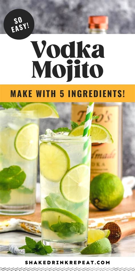 Vodka Mojito - Shake Drink Repeat