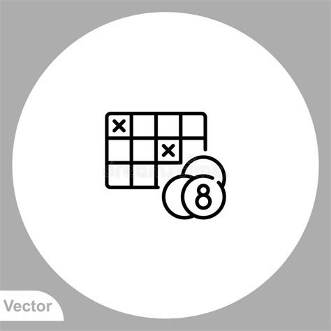 Lotto Vector Icon Sign Symbol Stock Vector - Illustration of cross, happy: 194143466