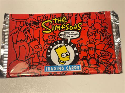 Simpsons collector trading Cards 1 Sealed Pack skybox Simpson ...