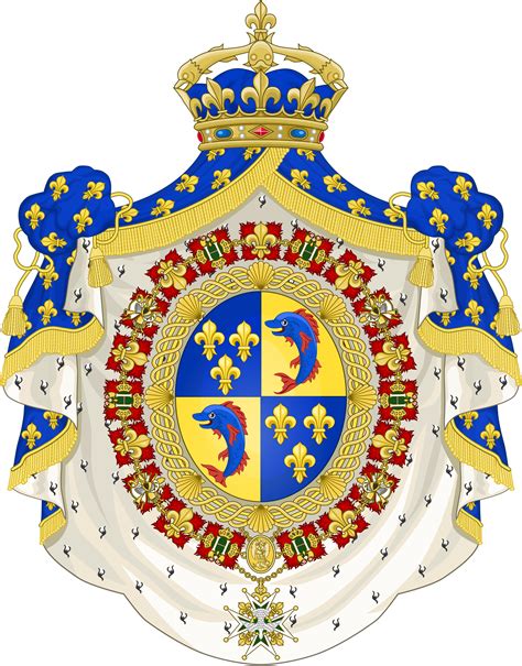 Coat of arms of the Dauphin of France. | Coat of arms, Dauphin, Heraldry