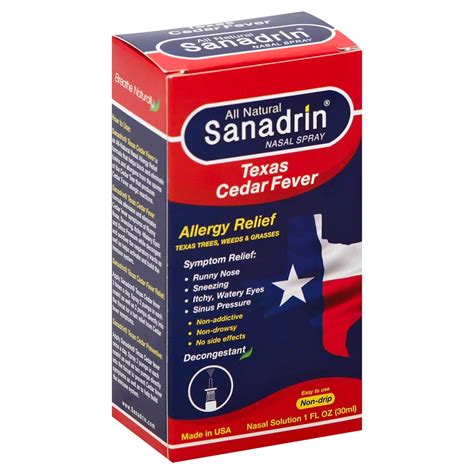 Sanadrin Texas Cedar Fever Relief - Shop Herbs & homeopathy at H-E-B