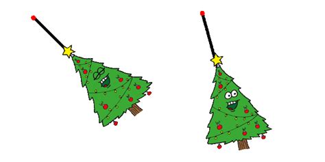 Funny Christmas Tree Swaying Animated Cursor - Sweezy Cursors