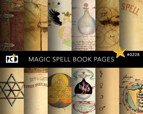 Old Wiccan Spell Book Magic Book Pages Wizard Witch - Etsy