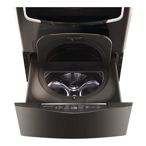 LG SIGNATURE 29 in. 1.0 cu. ft. SideKick Pedestal Front Load Washer w ...