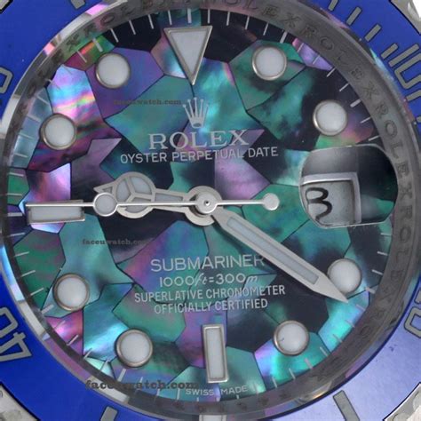 Rolex Submariner Automatic Blue Ceramic Bezel with Puzzle Style MOP ...