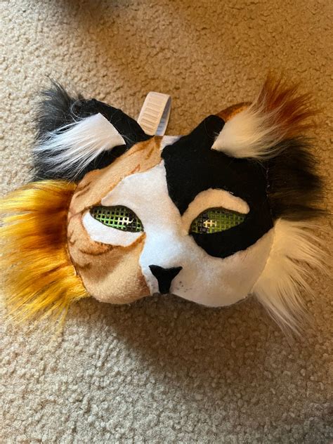 Calico Therian Cat Mask - Etsy