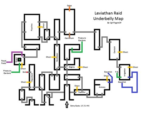 Leviathan Underbelly Map : destiny2