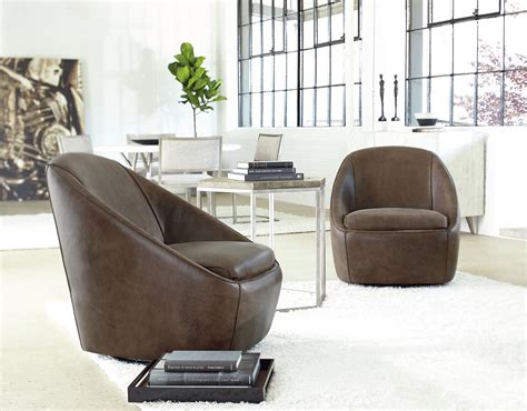 5 Sophisticated And Small Leather Swivel Chairs To Upgrade Your Living Room - Foter