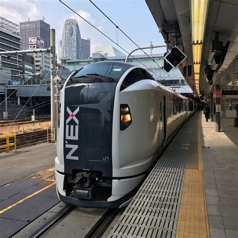 Narita Express at Shinjuku station | Transportation design, Electric train, Train