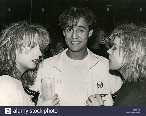 Andrew Ridgeley Of Wham With Bananarama Members Keren Woodward And ...