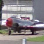 Lockheed T-33 Shooting Star in Billund, Denmark (Google Maps)