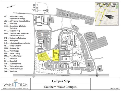 Wake Tech Northern Campus Map – Map Vector