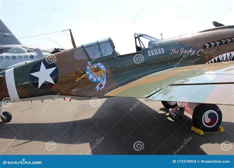 P-40 Warhawk editorial stock image. Image of flying - 173370924