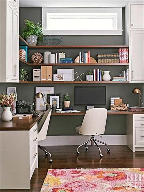 33 Adorable DIY Home Office Decorating Ideas 60 | Cheap office furniture, Home office design ...