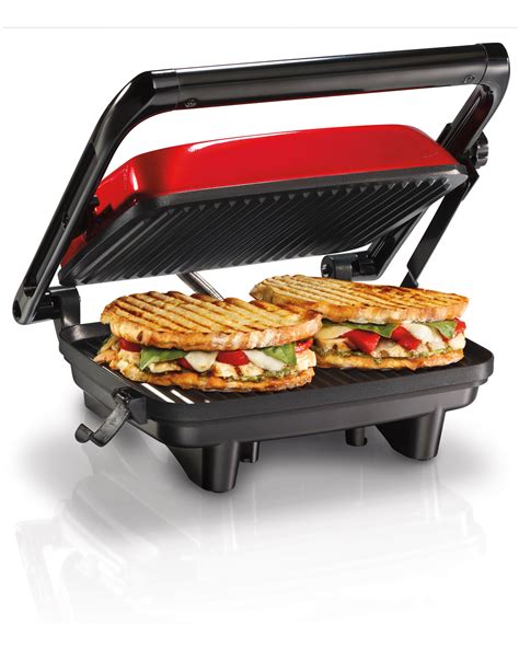 Amazon.com: Hamilton Beach 25462Z Panini Press Gourmet Sandwich Maker: Electric Sandwich Makers ...