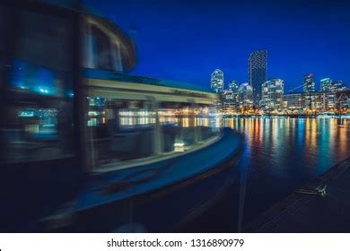 Vancouver Skyline Night Canada Stock Photo 1316890979 | Shutterstock