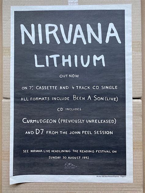 Nirvana Lithium Vinyl Records and CDs For Sale | MusicStack