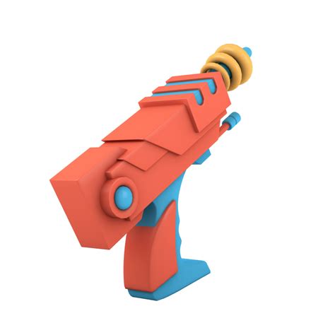 Cartoon laser gun 3D model - TurboSquid 1467745