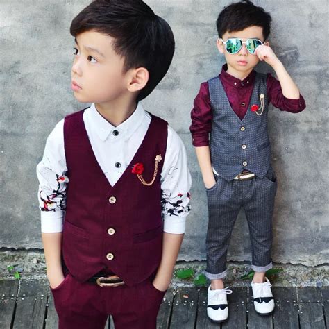 2016 New Children's Formal Sets Two Pics Wedding Suits For Baby Boys ...