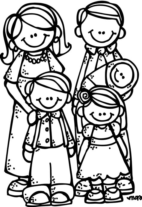 Family coloring pages, Family coloring, Clip art