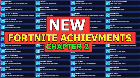 59 Top Photos Fortnite Season 4 Achievements / All Fortnite Chapter 2 ...