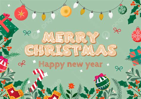 Christmas Greeting Cartoon Style Gift Template Download on Pngtree