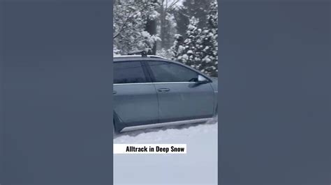 VW Golf Alltrack 4Motion in Deep Snow ️ #shorts #vw #cars #snow #mk7 - YouTube