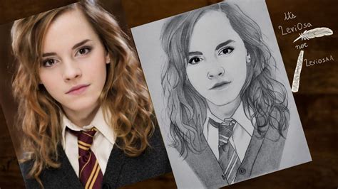 How to draw Hermione Granger from Harry Potter step by step | Emma ...