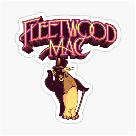 "fleetwood mac best new logo " Sticker for Sale by trudeaujrm | Redbubble