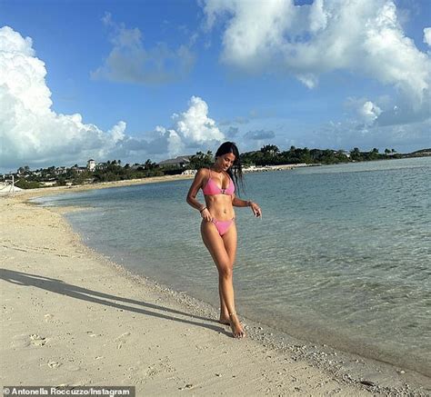 Lionel Messi and his wife Antonela Roccuzzo share photos from their Caribbean vacation