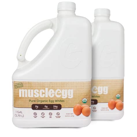 2 Gallons - Organic | MuscleEgg Flavored Liquid Egg Whites