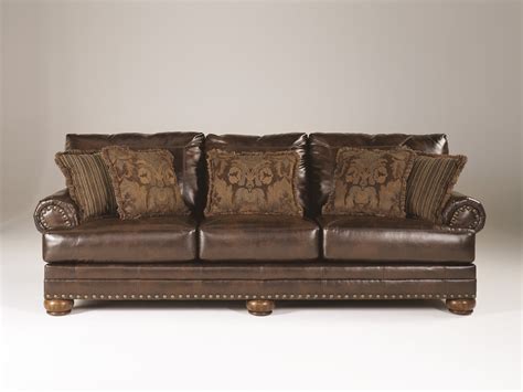 Distressed Leather Sofa Ashley Furniture | Cabinets Matttroy