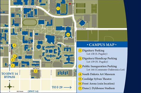 SDSU Brookings Campus Map