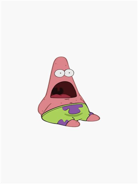 "shocked patrick meme" Sticker for Sale by eleonora5 | Redbubble