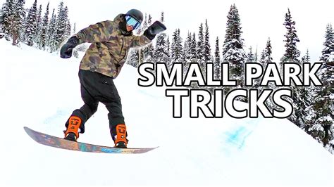 Small Snowboard Trick Session in the Terrain Park - YouTube