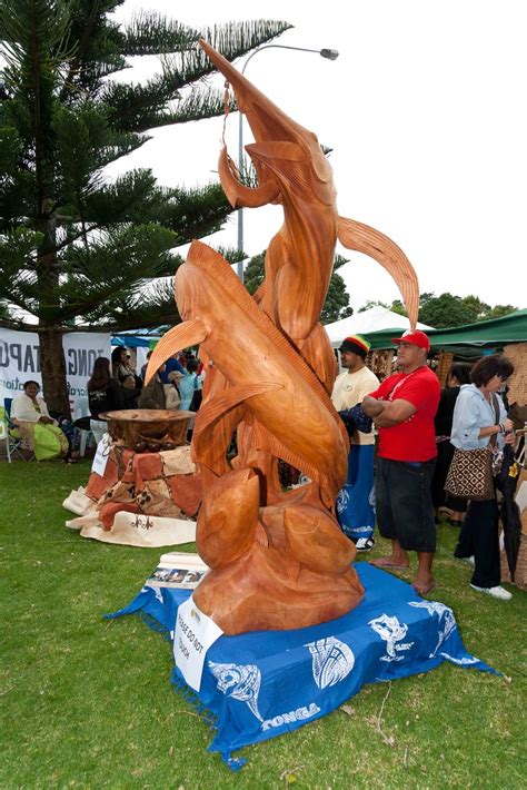 Tongan Carving | The two skilled carvers proudly show their … | Flickr