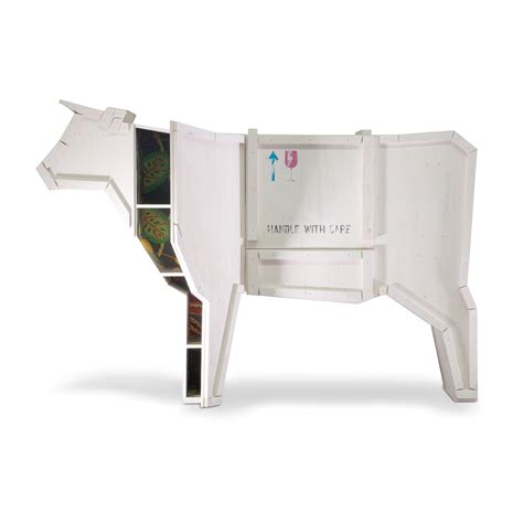Sending Animals Wooden Furniture, Cow White - Gessato Design Store