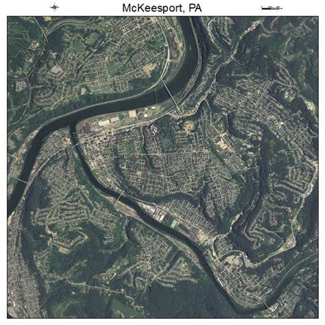 Aerial Photography Map of McKeesport, PA Pennsylvania