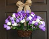 Items similar to spring wreaths Easter wreath yellow tulips forsythia ...