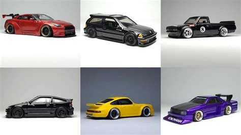 These 1:64-Scale Custom Die-Cast Cars are Modified Micro Greatness