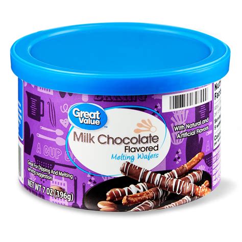 Great Value Milk Chocolate Flavored Melting Wafer, 7 oz - Walmart.com