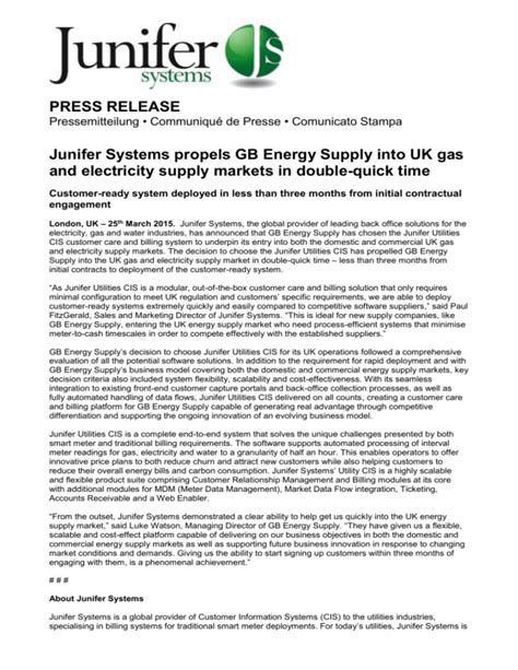 Junifer Systems propels GB Energy Supply into UK