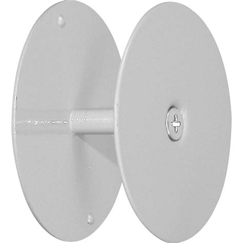 Prime-Line Products U 9515 Door Hole Cover Plate, 2-5/8 inch Diameter, Gray Steel Refinish ...