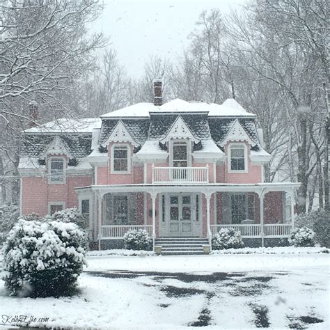 Beautiful Houses in the Snow