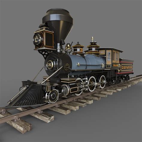 Dampflokomotive Brooks 2-6-0 Mogul Typ Dillon No35 3D-Modell - TurboSquid 2064787