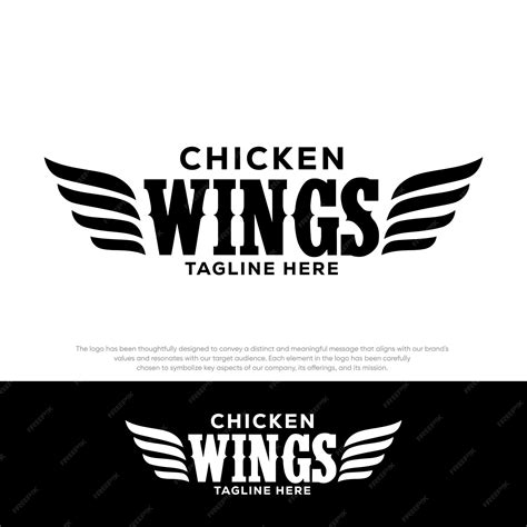 Premium Vector | Chicken wings logo food logo